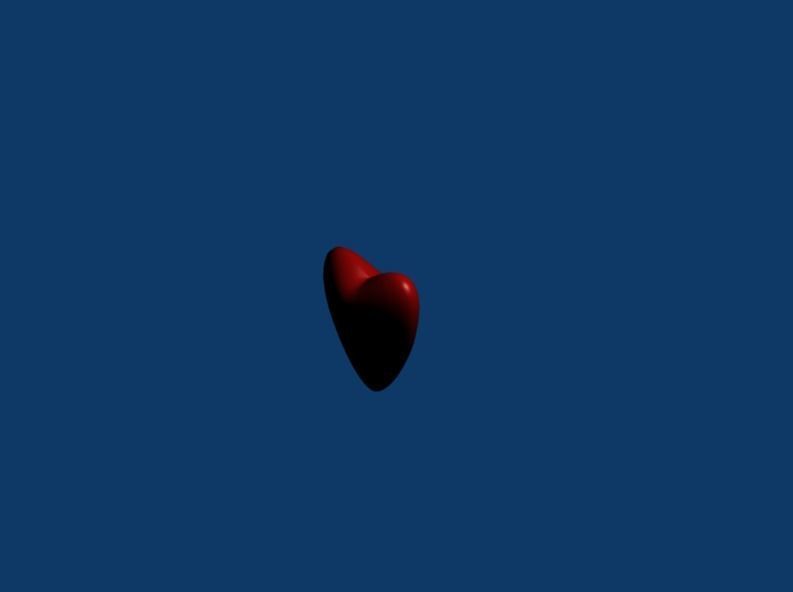 Heart Low-poly 3D model_3