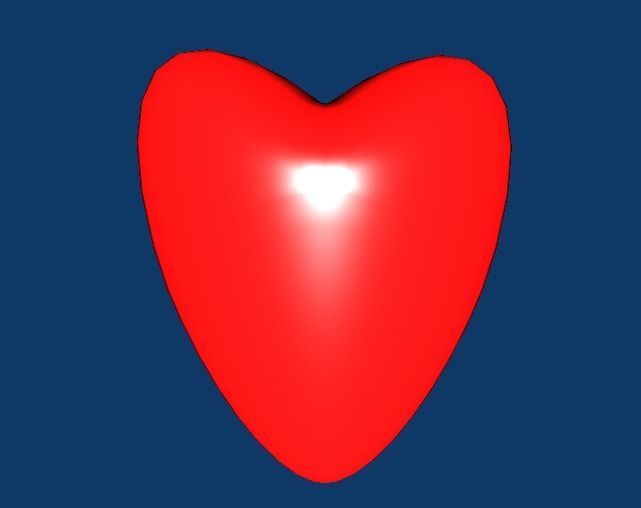 Heart Low-poly 3D model_1