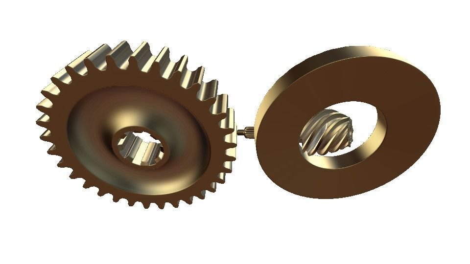 mechanical gears  3D model_9