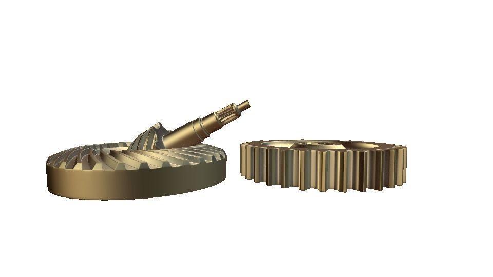 mechanical gears  3D model_5