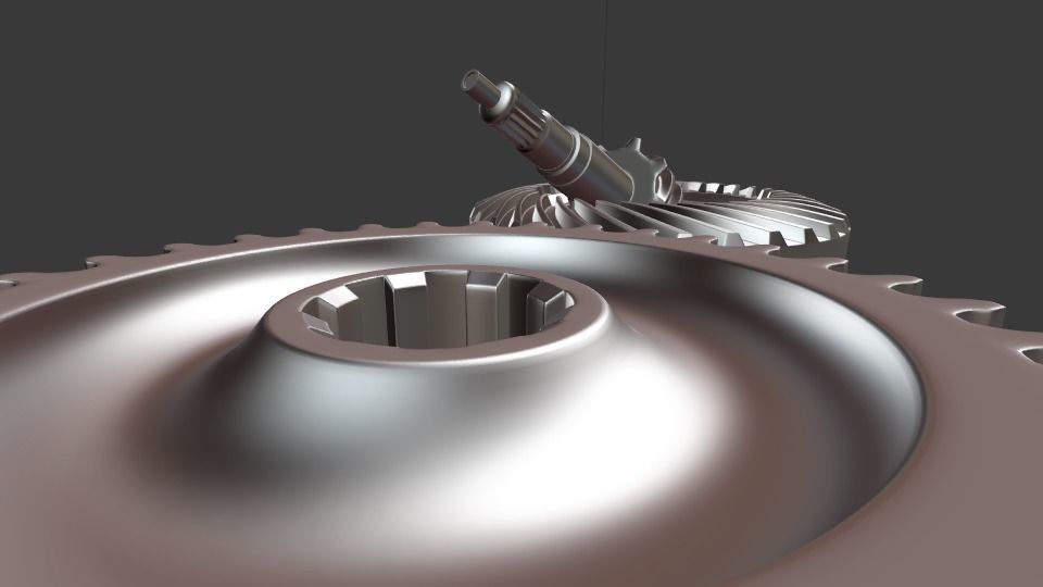 mechanical gears  3D model_4