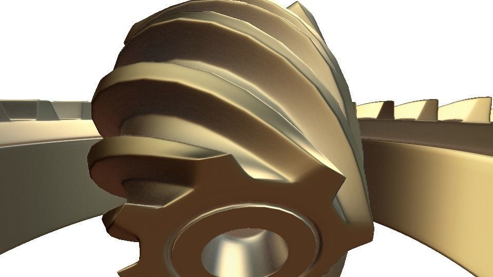 mechanical gears  3D model_8