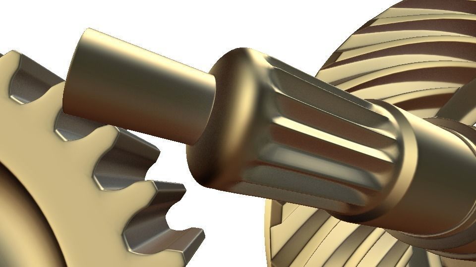 mechanical gears  3D model_7