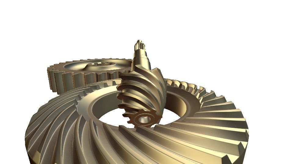 mechanical gears  3D model_15