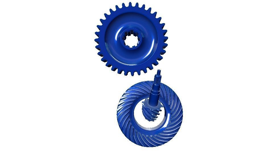 mechanical gears  3D model_10