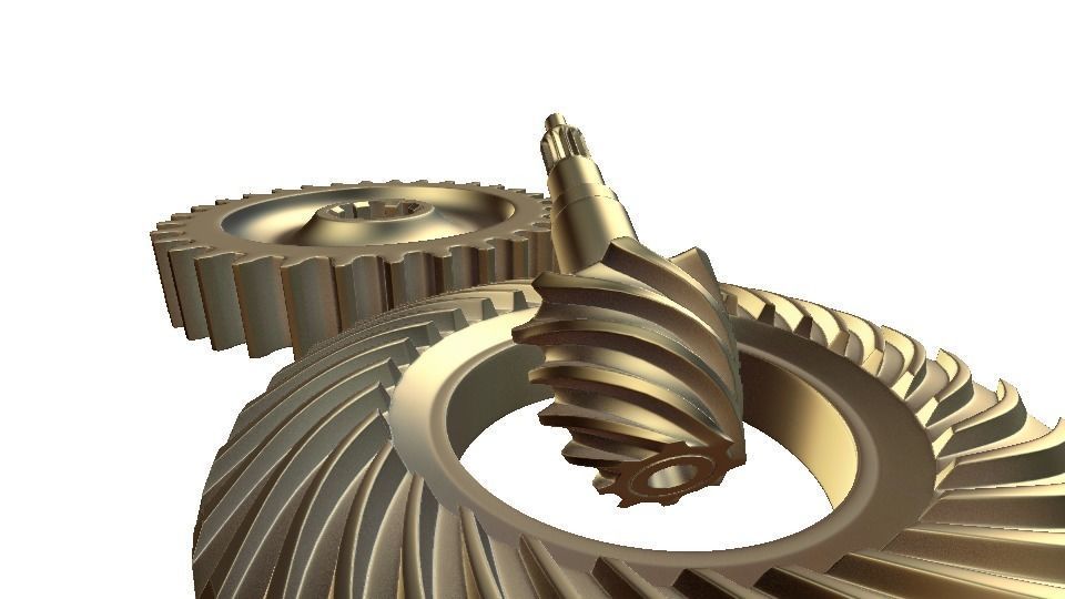 mechanical gears  3D model_13