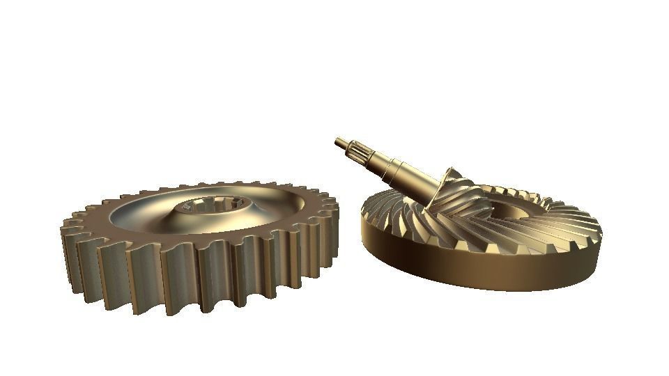 mechanical gears  3D model_3