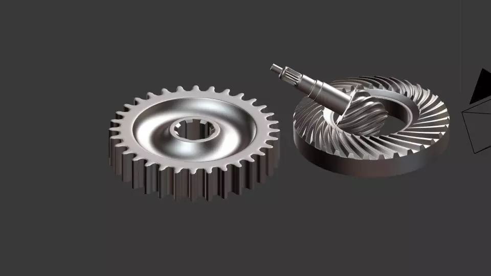 mechanical gears  3D model_0