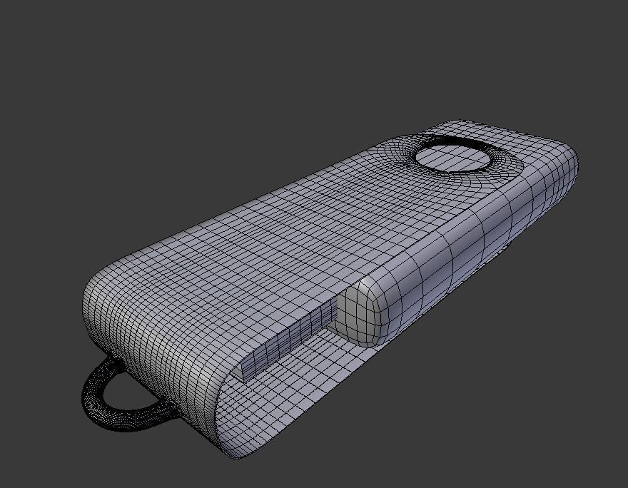 usb-drive usb flash drive Low-poly 3D model_2