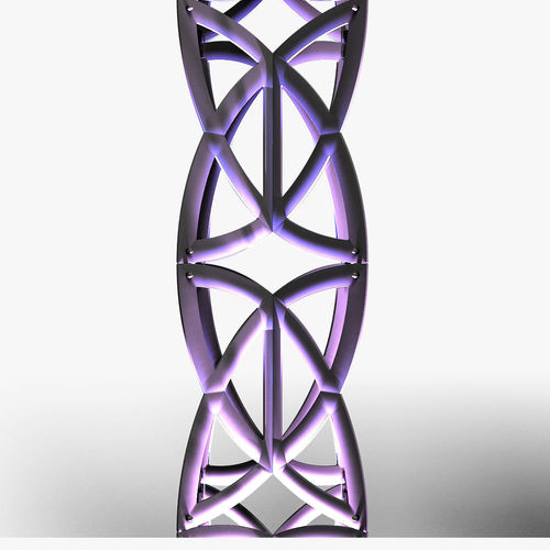 Stage Decor 22 Modular Wall Column 3D model