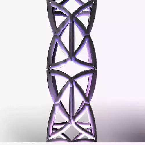 Stage Decor 22 Modular Wall Column 3D model