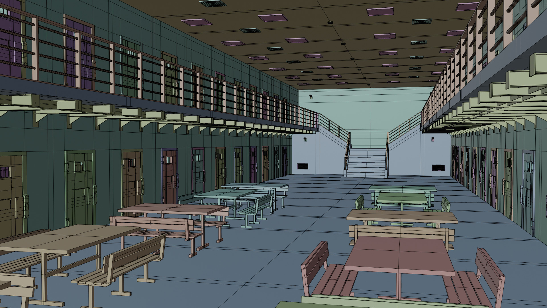 prison cells 3D model_11