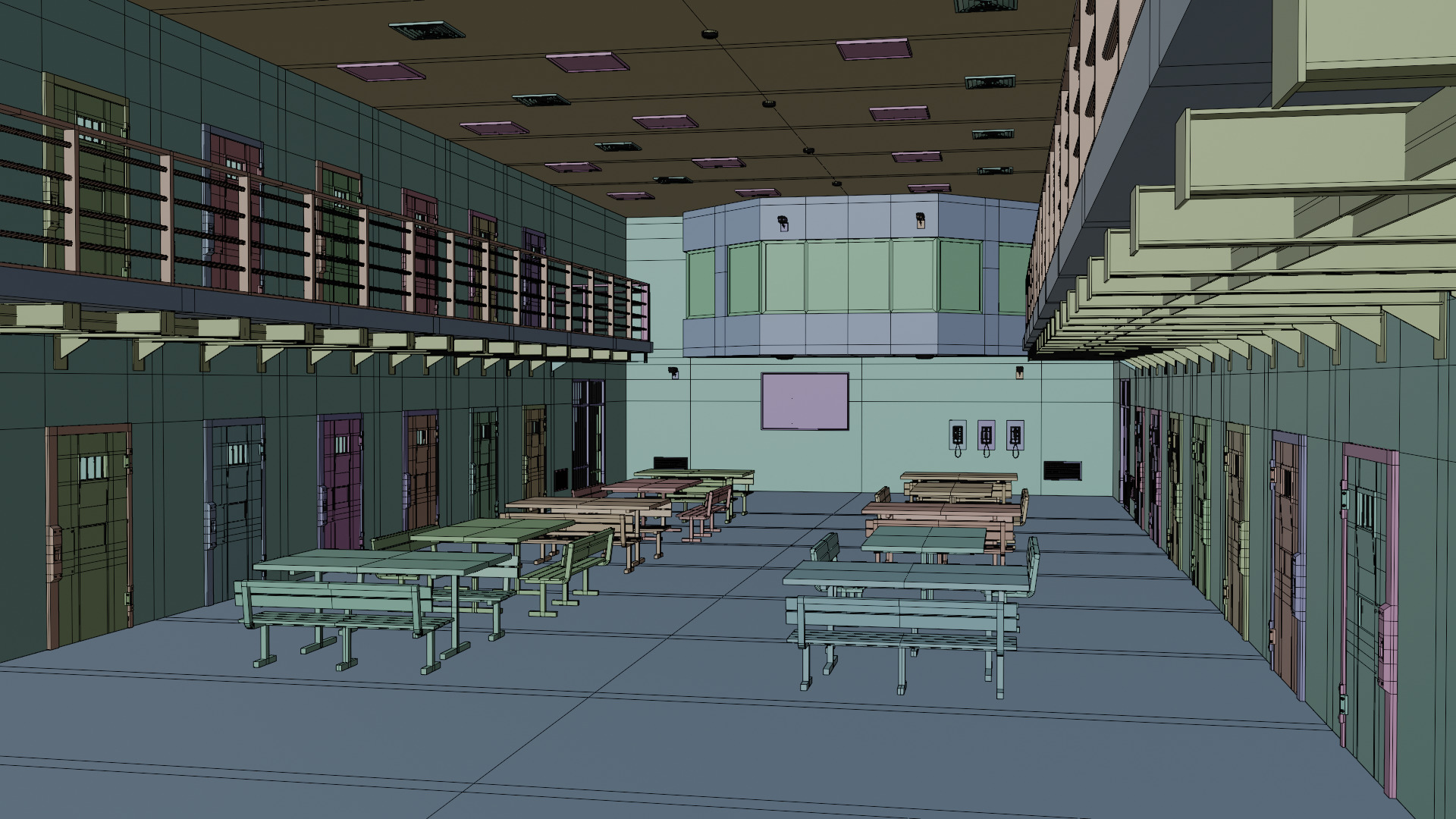 prison cells 3D model_10