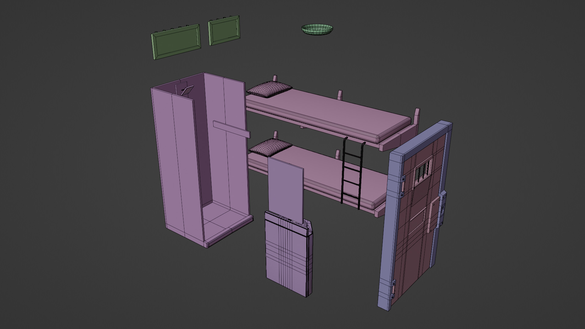 prison cells 3D model_13