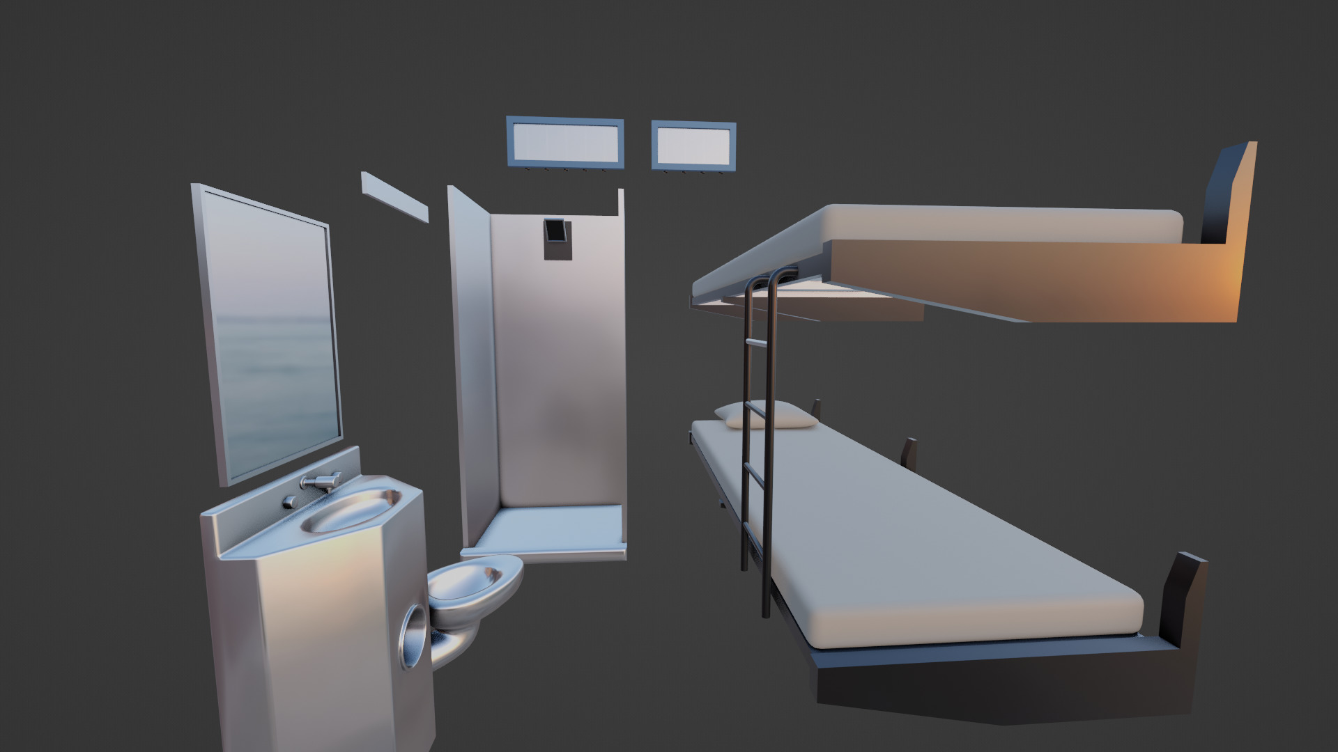 prison cells 3D model_5