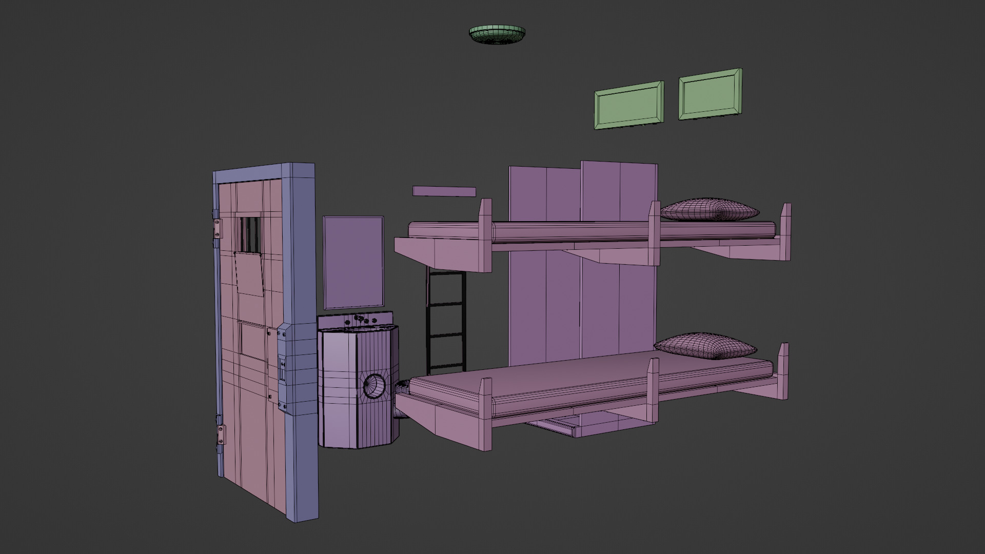 prison cells 3D model_12