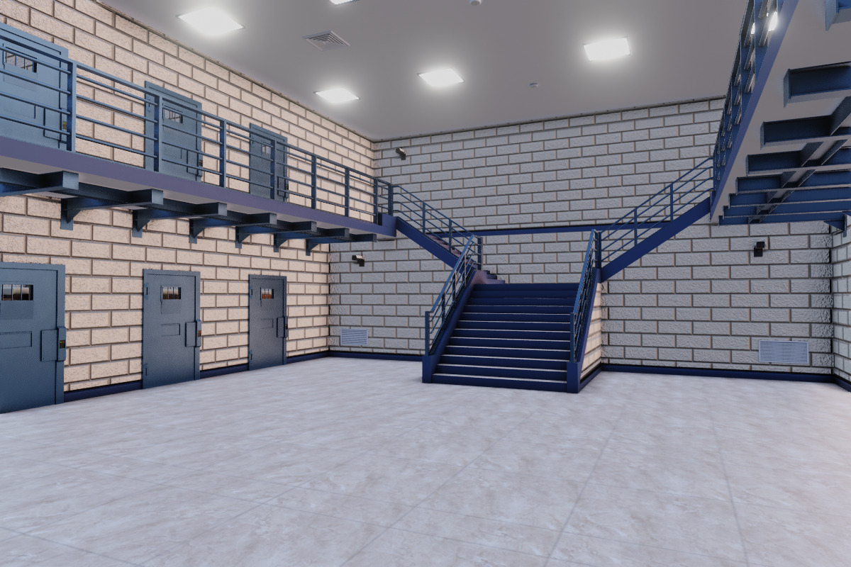 prison cells 3D model_8