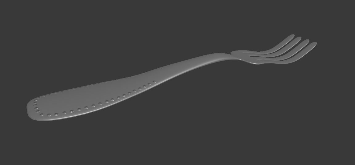 cutlery fork Free low-poly 3D model_1
