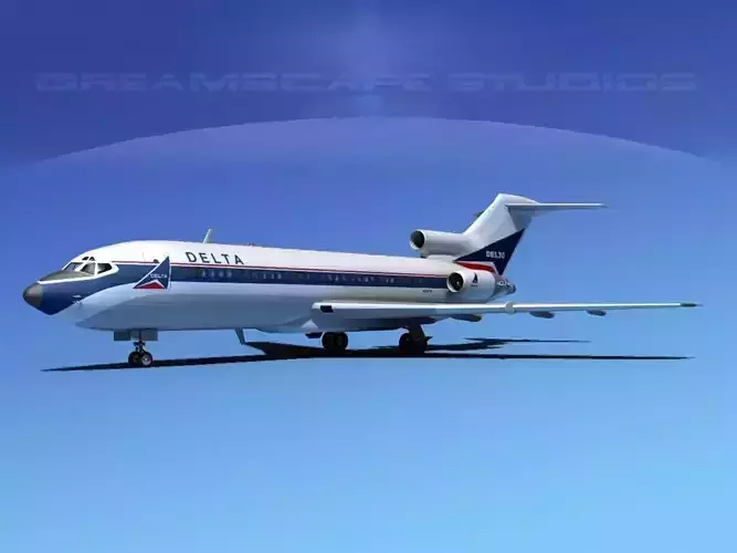 Boeing 727-100 Delta Airlines 1 3D model