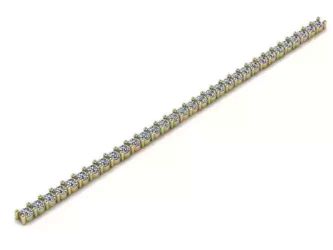 Track 2 diamond tennis bracelet gold