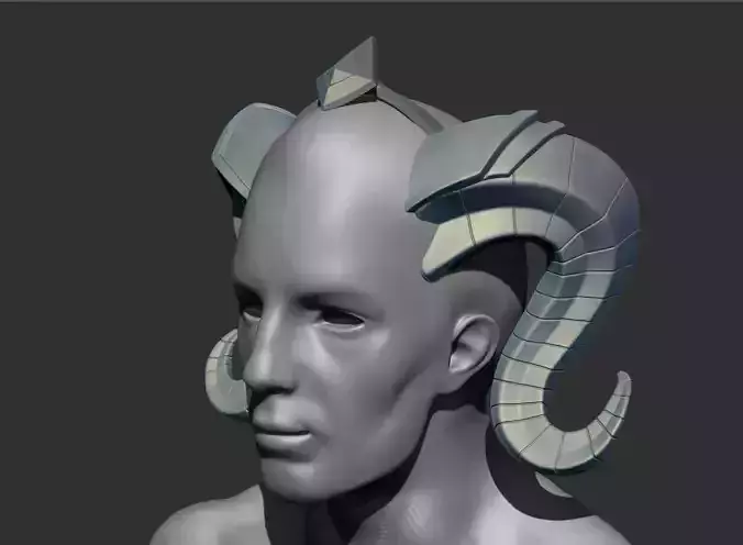 Yrel Horns World of Warcraft Cosplay Stl 3d Print