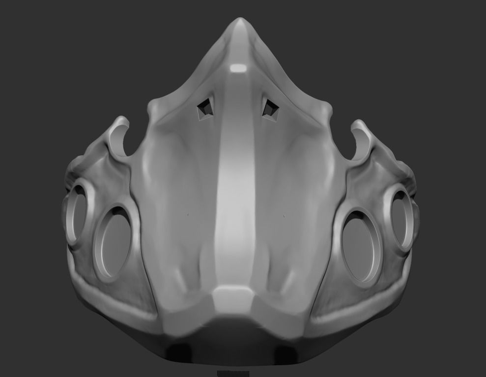 Tokyo Ghoul Tatara Cosplay Mask Stl File 3D print model_4