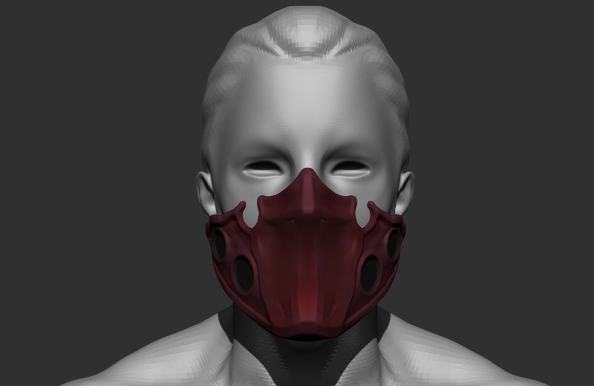 Tokyo Ghoul Tatara Cosplay Mask Stl File 3D print model_1