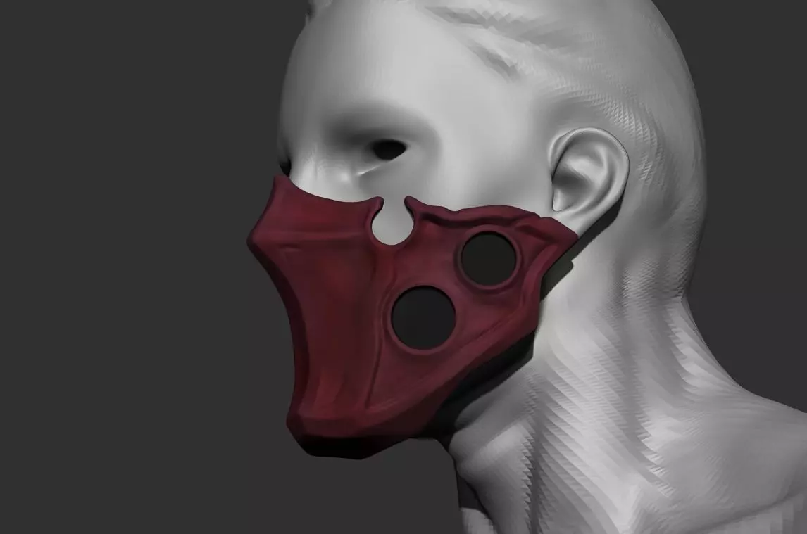 Tokyo Ghoul Tatara Cosplay Mask Stl File 3D print model_0