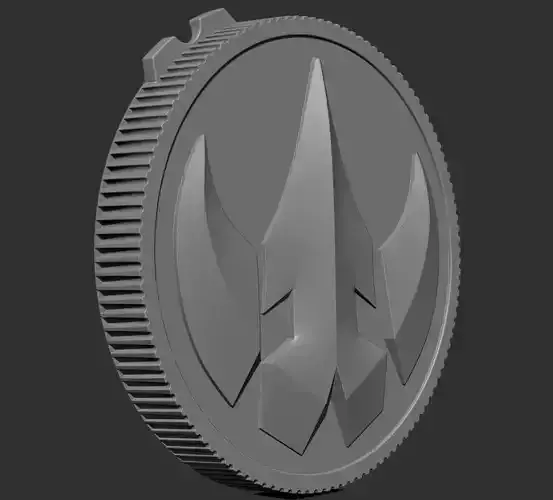 2 Power Ranger Legacy Lord DRAKKON Coin Set of 2 coins STL file 3D print model