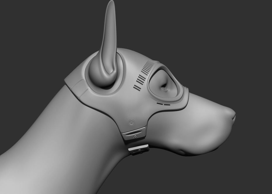 Dog Ranger Spy Helmet Stl mask File 3D print model_9