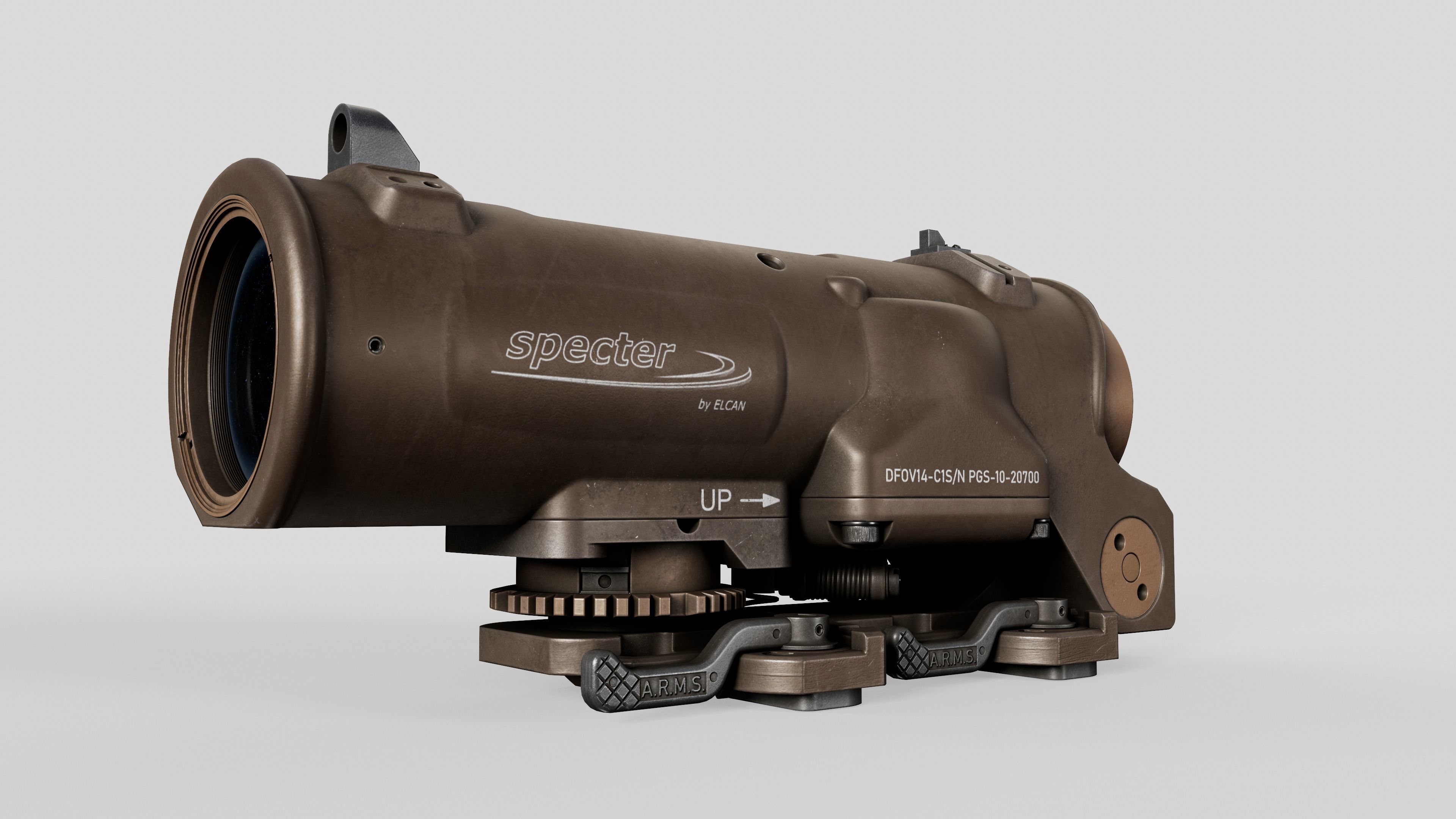 Elcan SpecterDR Combat Sight Low-poly 3D model_19