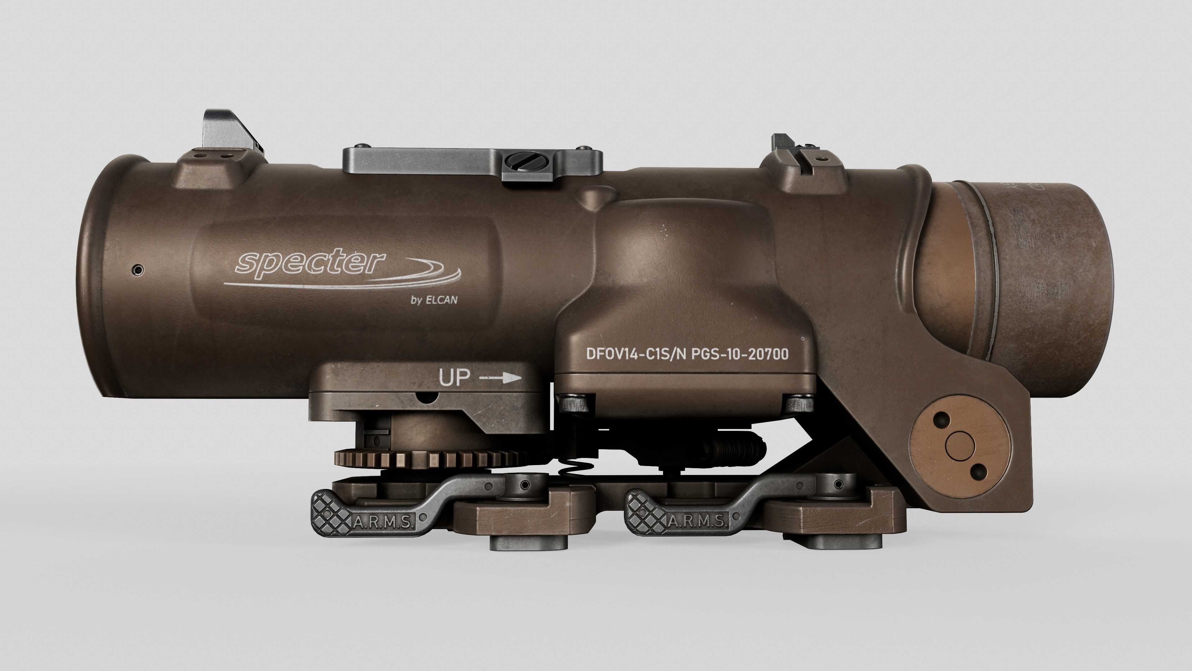 Elcan SpecterDR Combat Sight Low-poly 3D model_24