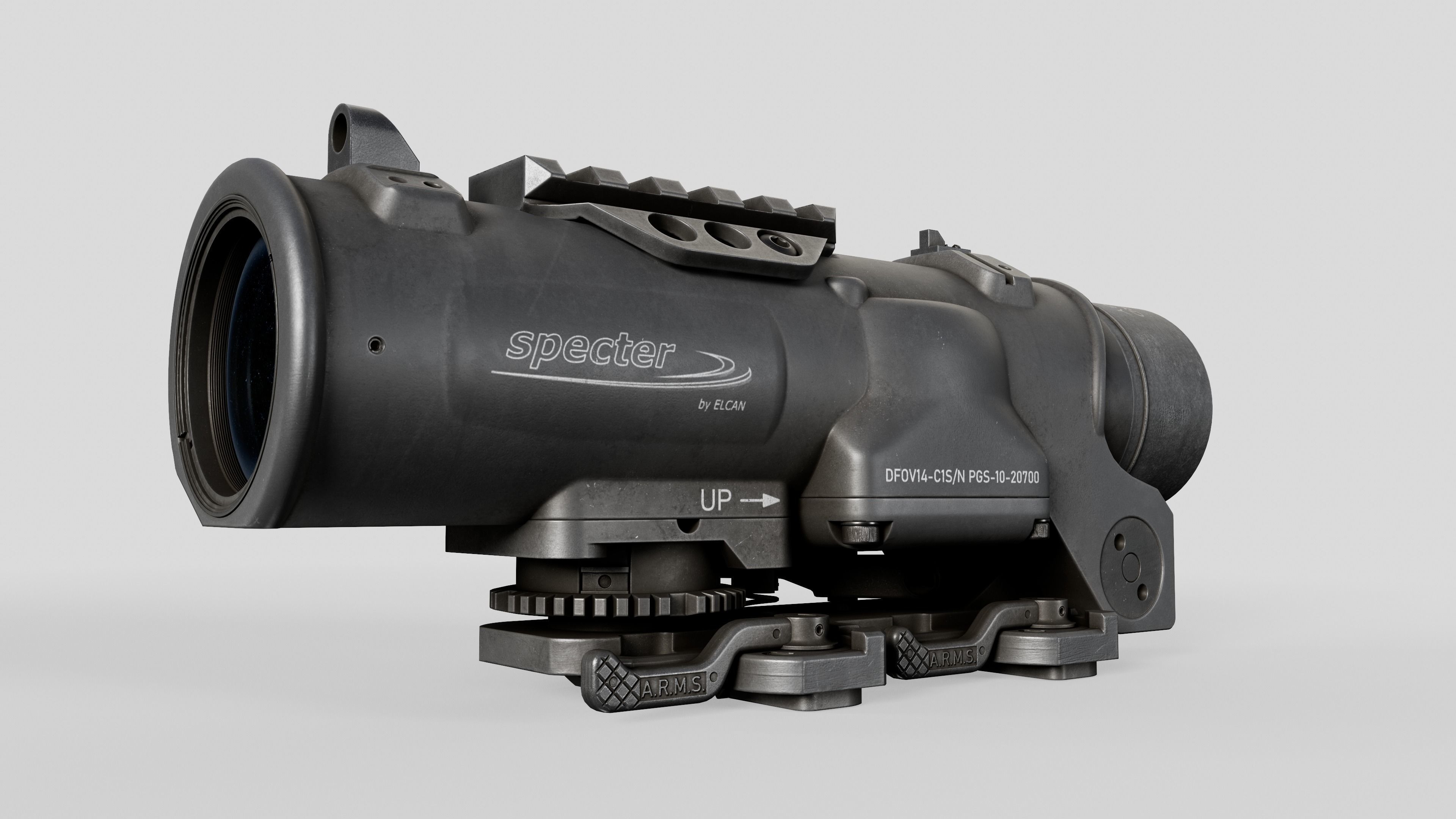 Elcan SpecterDR Combat Sight Low-poly 3D model_18