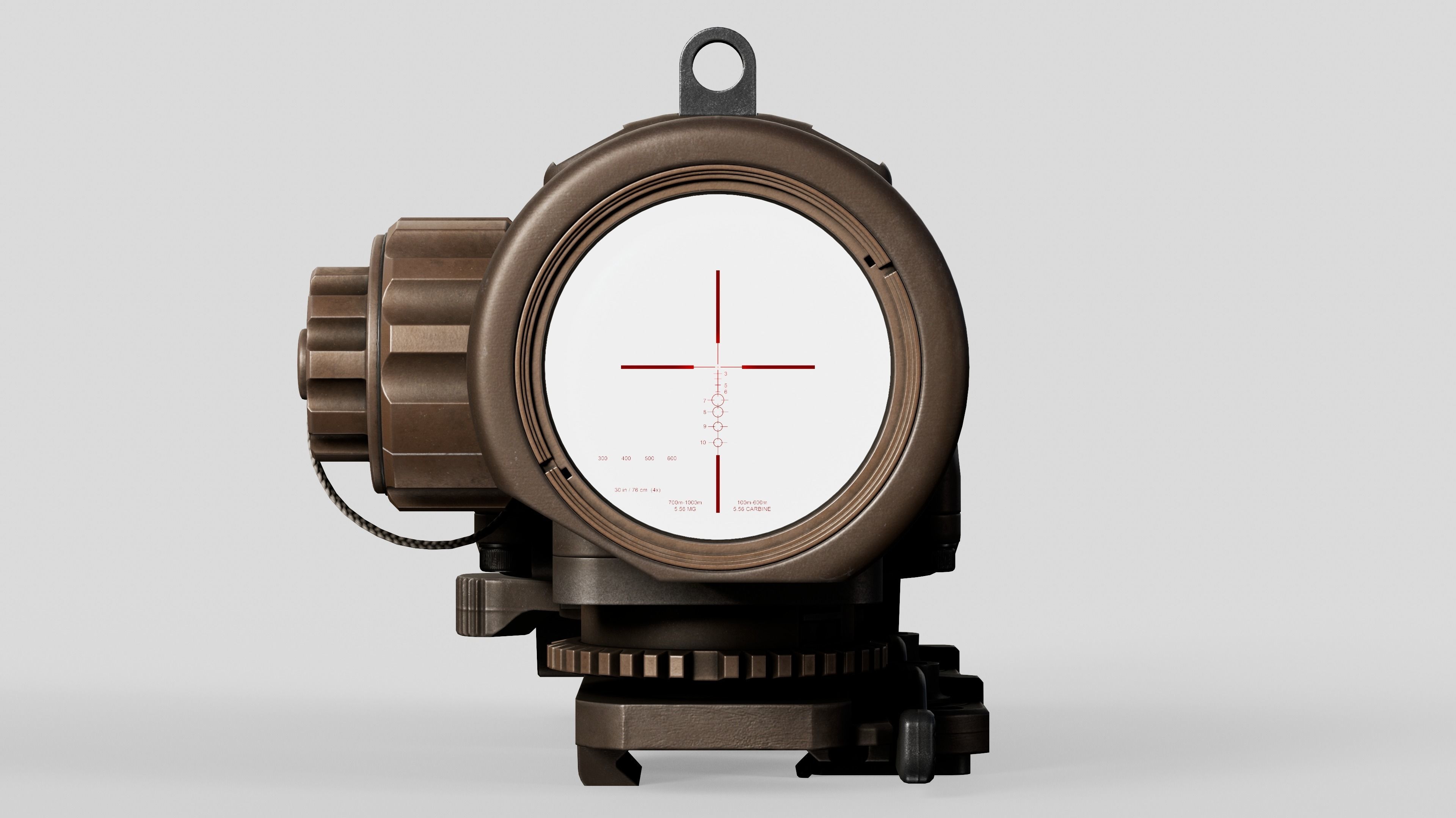 Elcan SpecterDR Combat Sight Low-poly 3D model_16
