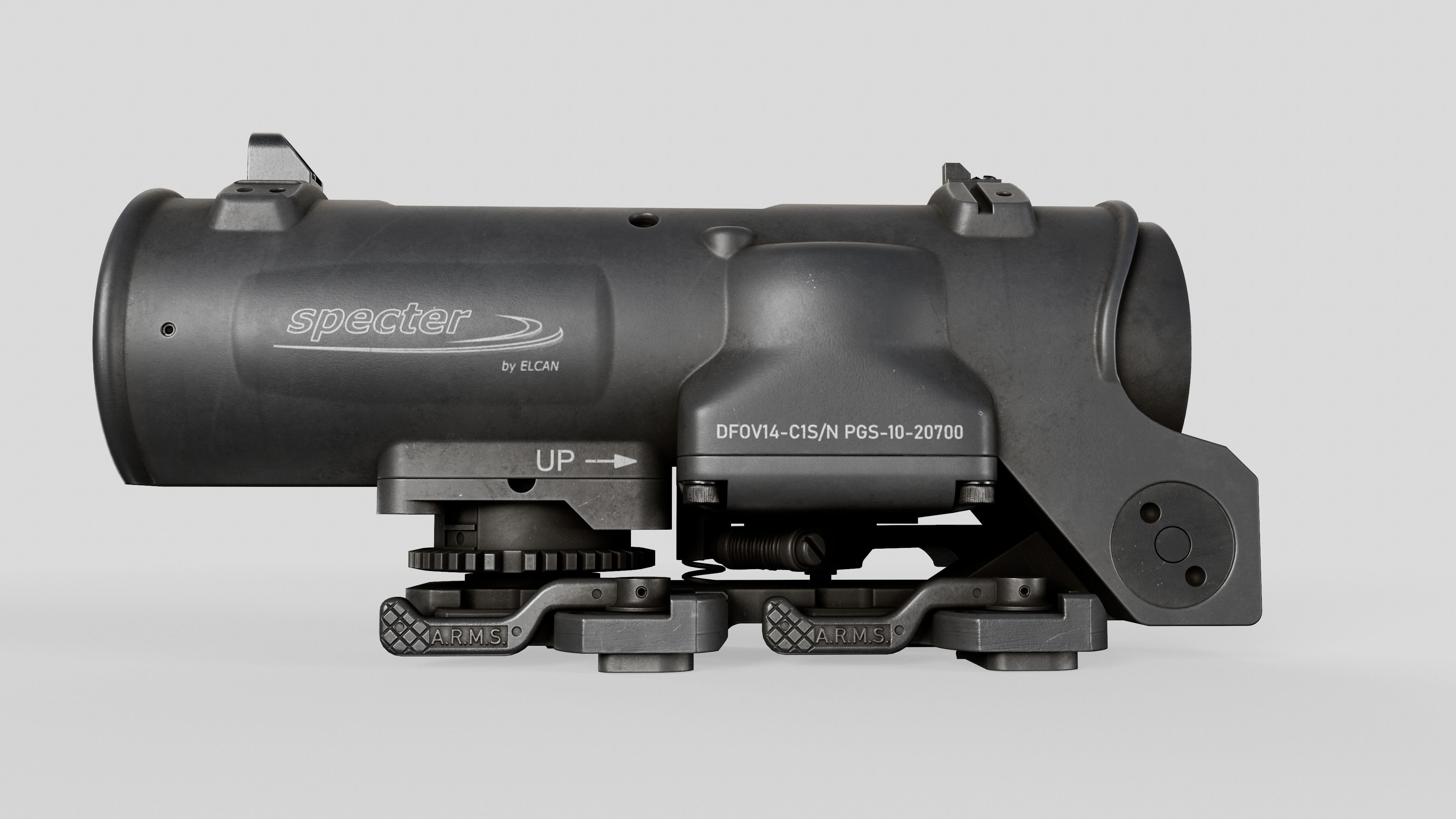 Elcan SpecterDR Combat Sight Low-poly 3D model_21