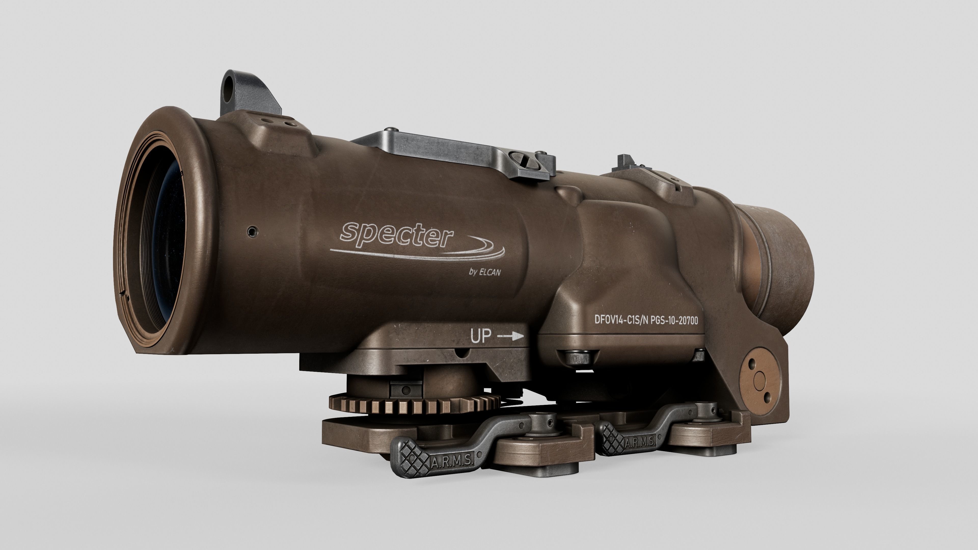 Elcan SpecterDR Combat Sight Low-poly 3D model_20