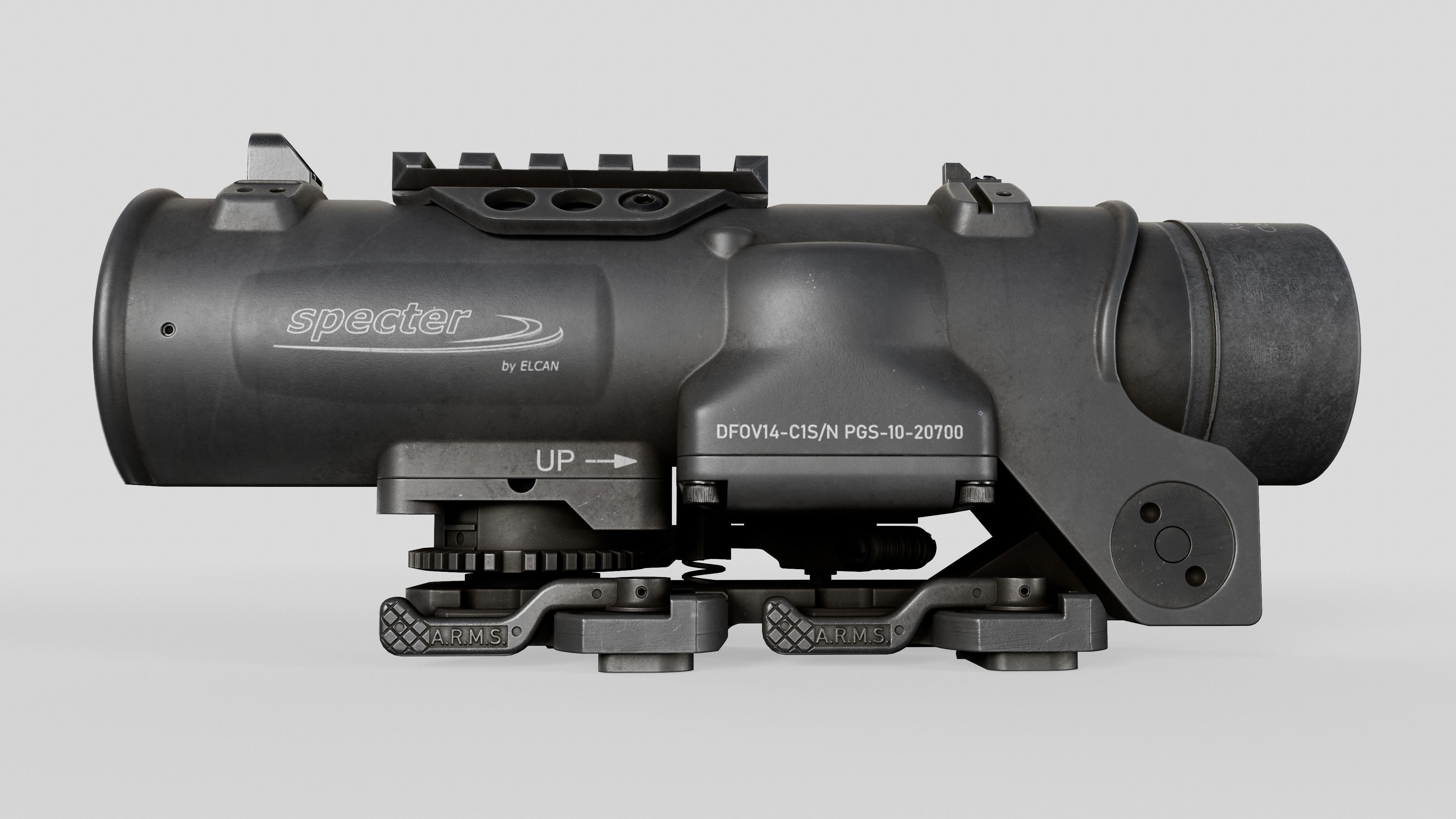 Elcan SpecterDR Combat Sight Low-poly 3D model_22