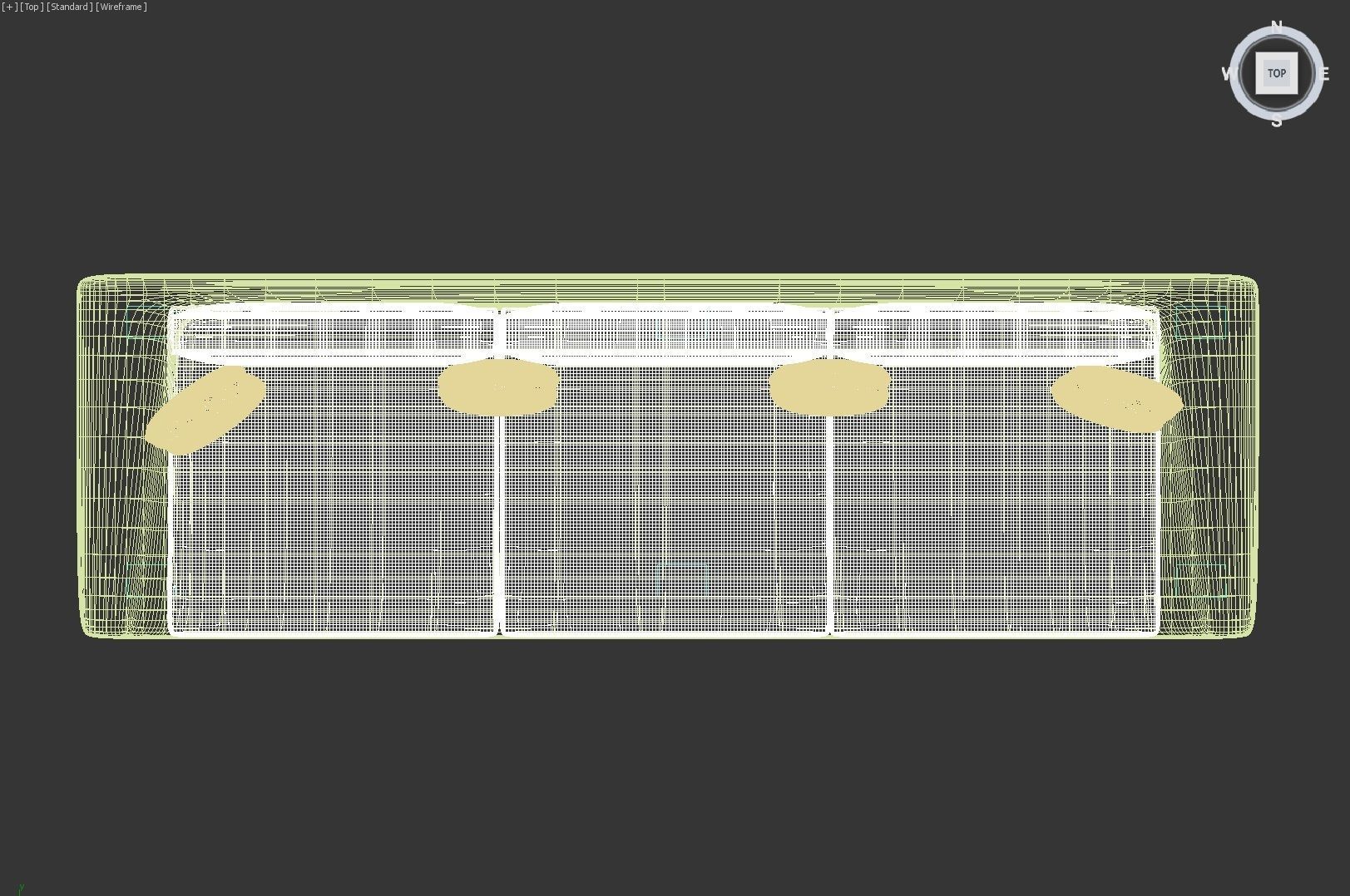 Sofa two and three seater in fabric with cushions 3D model_5