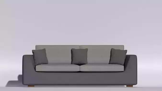 Sofa two seater fabric cushions