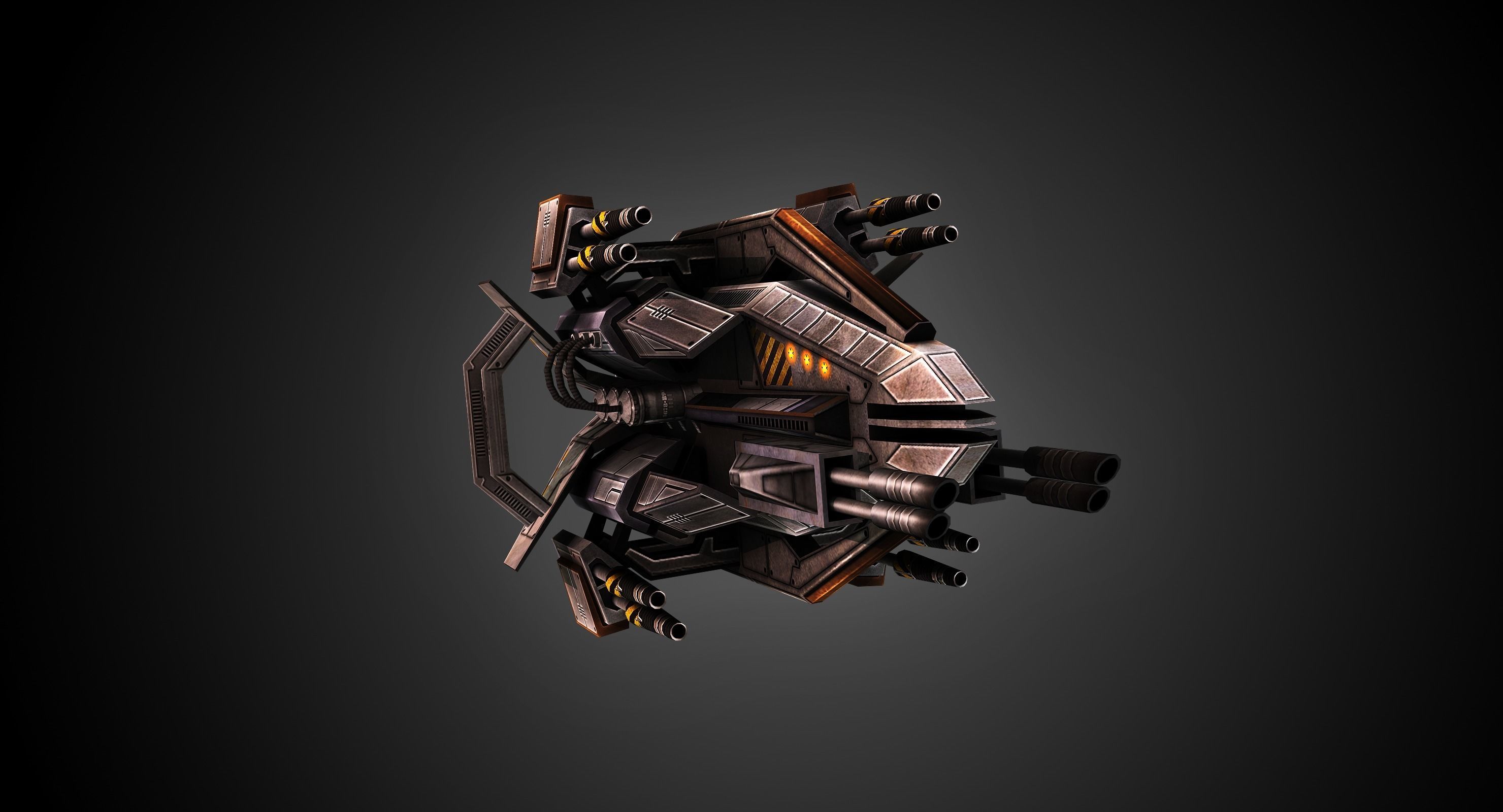 Low poly star fighter pack Low-poly 3D model_8