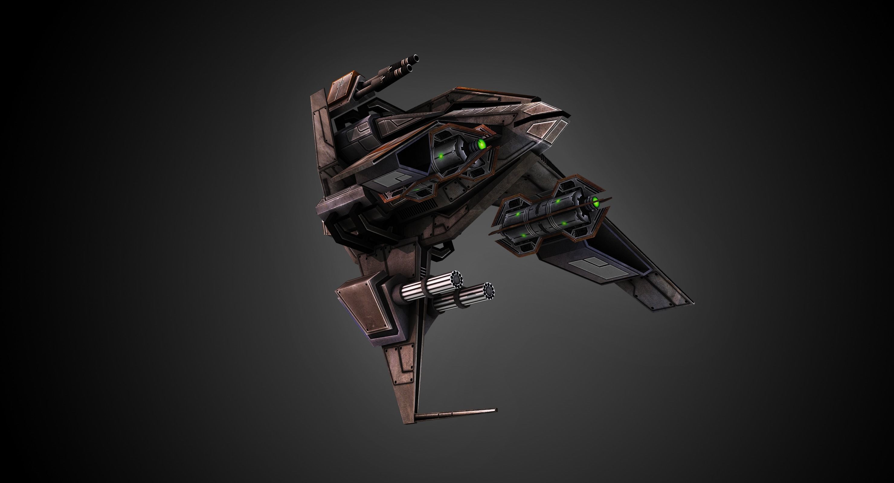 Low poly star fighter pack Low-poly 3D model_7