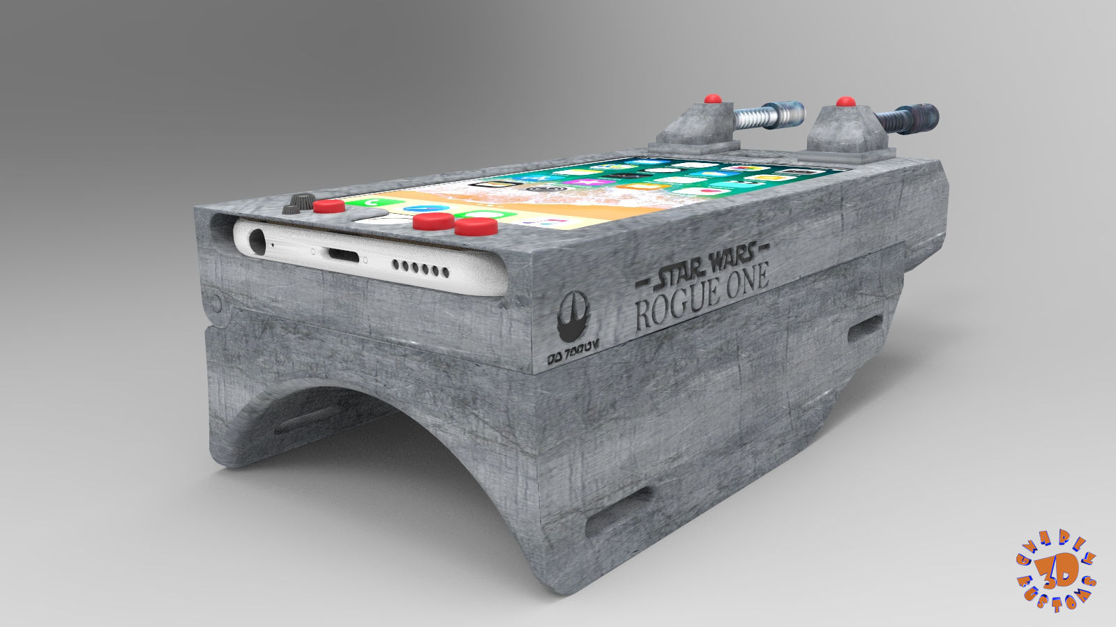 Star Wars - Rogue One iPhone 6S LH Gauntlet 3D print model_6