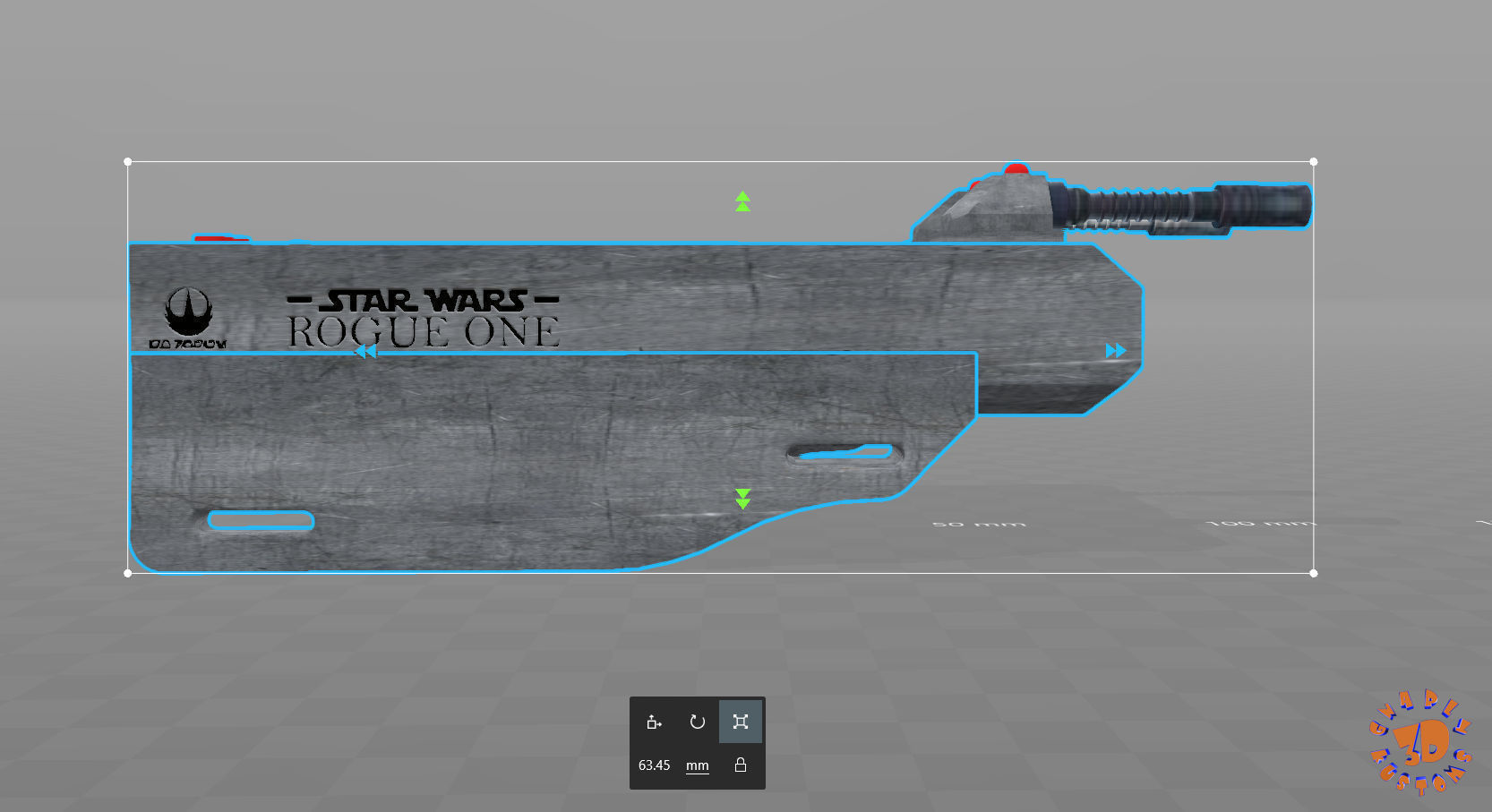 Star Wars - Rogue One iPhone 6S LH Gauntlet 3D print model_26