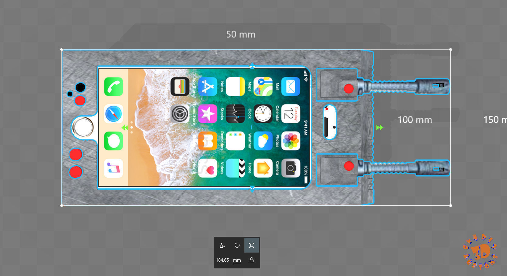 Star Wars - Rogue One iPhone 6S LH Gauntlet 3D print model_24