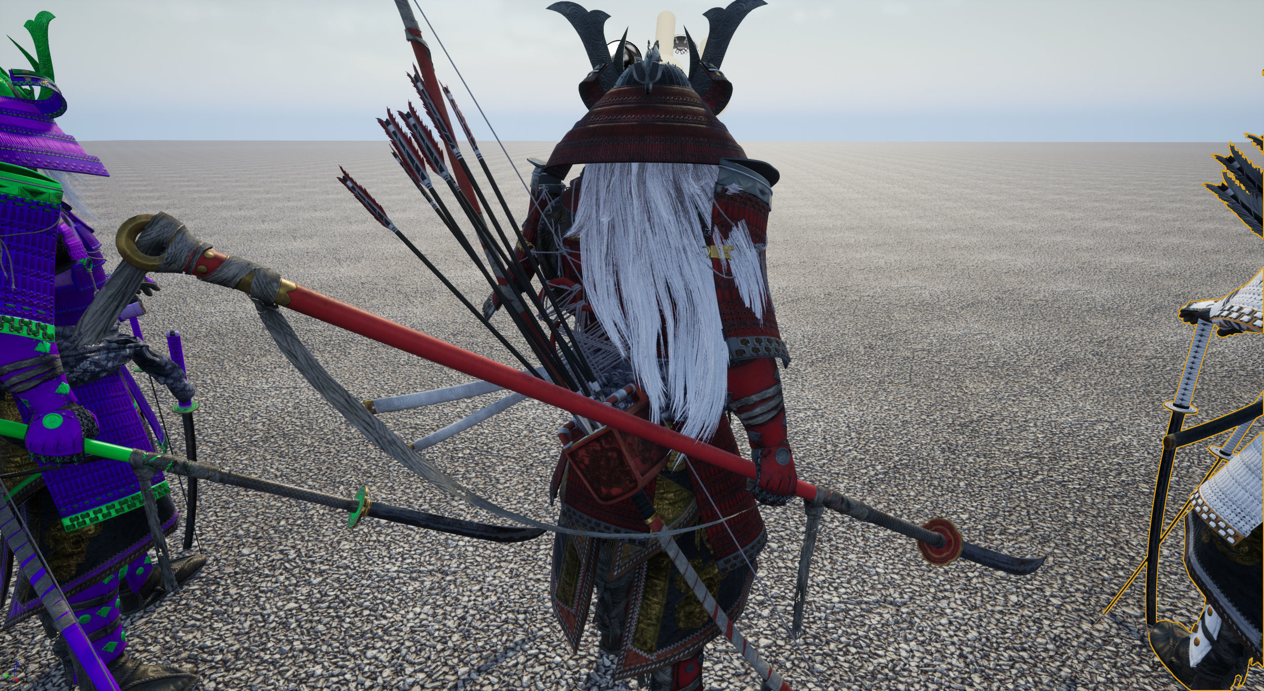 Samurai Warlord - Shogun - UE4 Project Low-poly 3D model_50