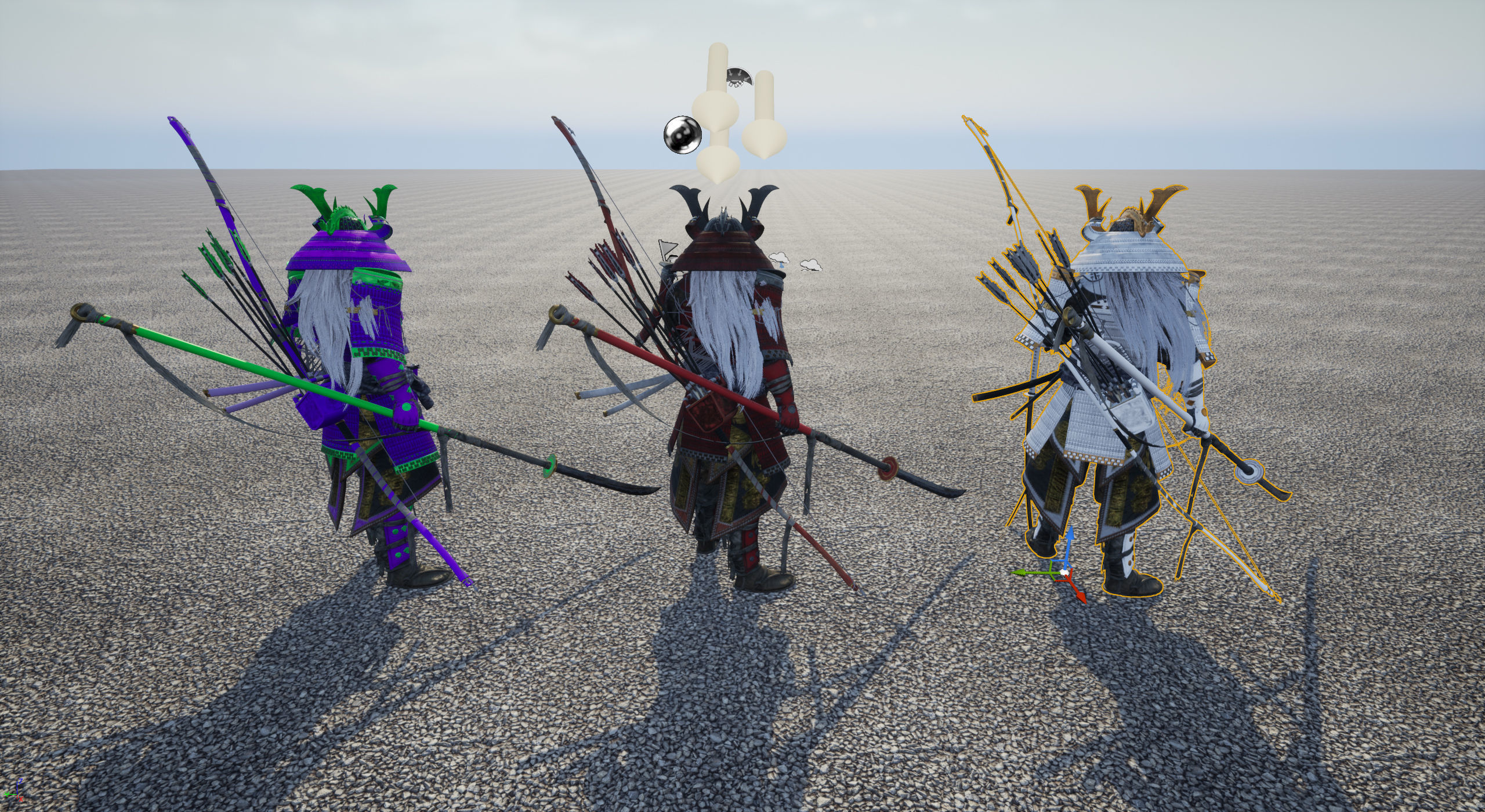 Samurai Warlord - Shogun - UE4 Project Low-poly 3D model_40