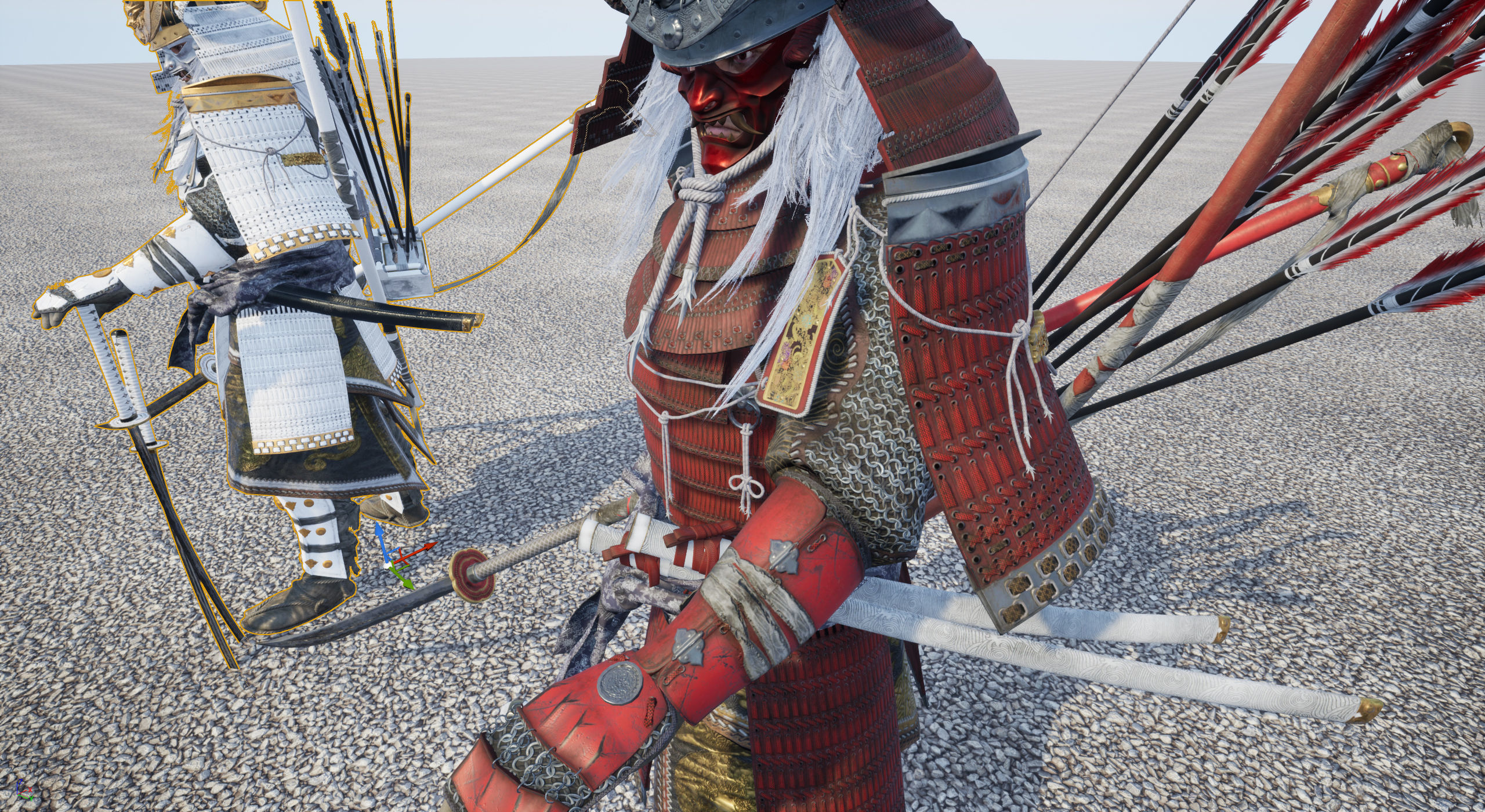 Samurai Warlord - Shogun - UE4 Project Low-poly 3D model_54