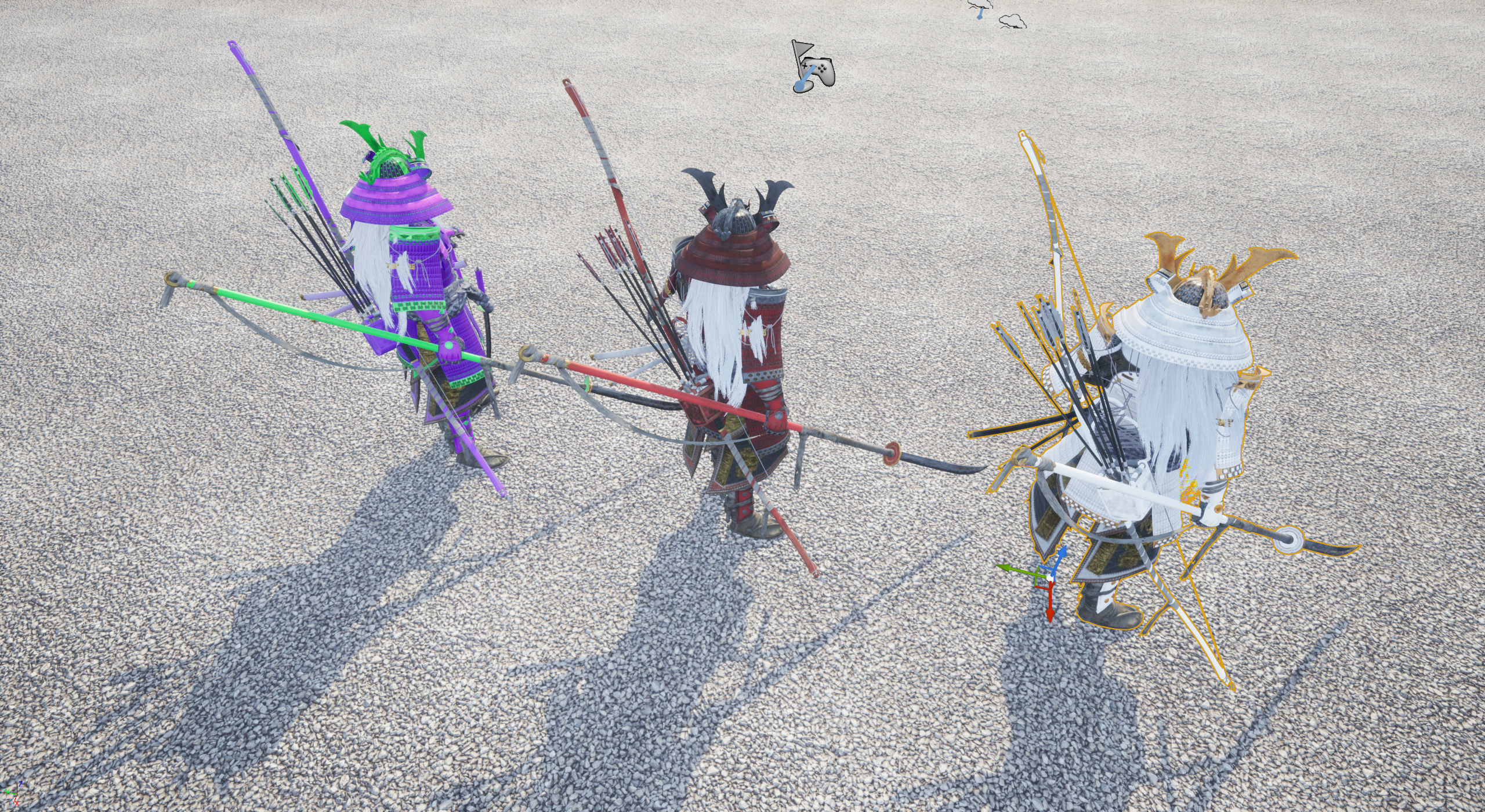 Samurai Warlord - Shogun - UE4 Project Low-poly 3D model_41