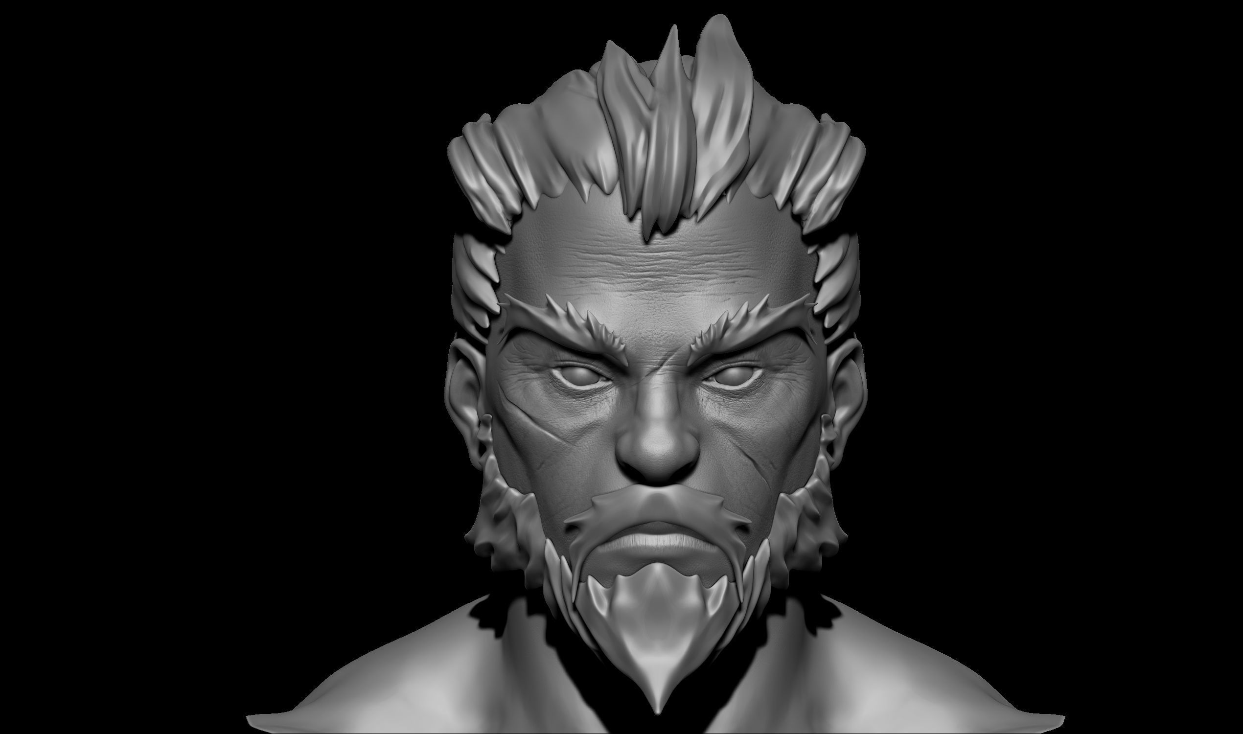 Samurai Warlord - Shogun - UE4 Project Low-poly 3D model_35