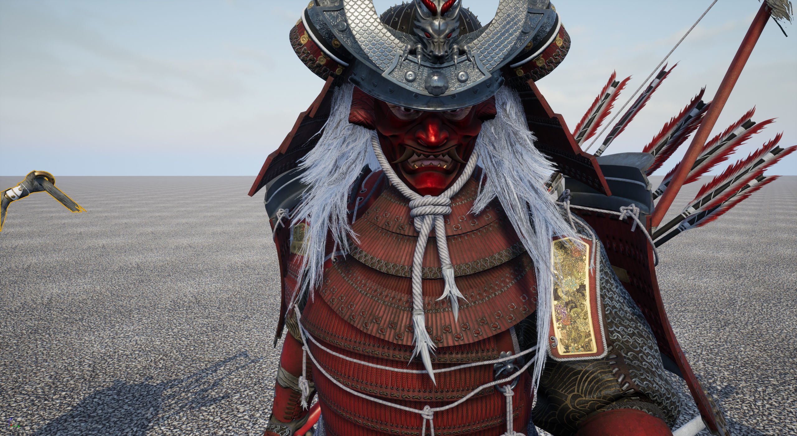 Samurai Warlord - Shogun - UE4 Project Low-poly 3D model_53